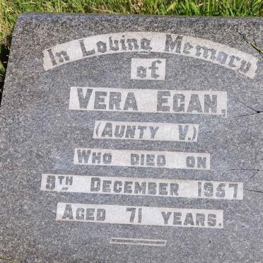 EGAN Vera  -1957