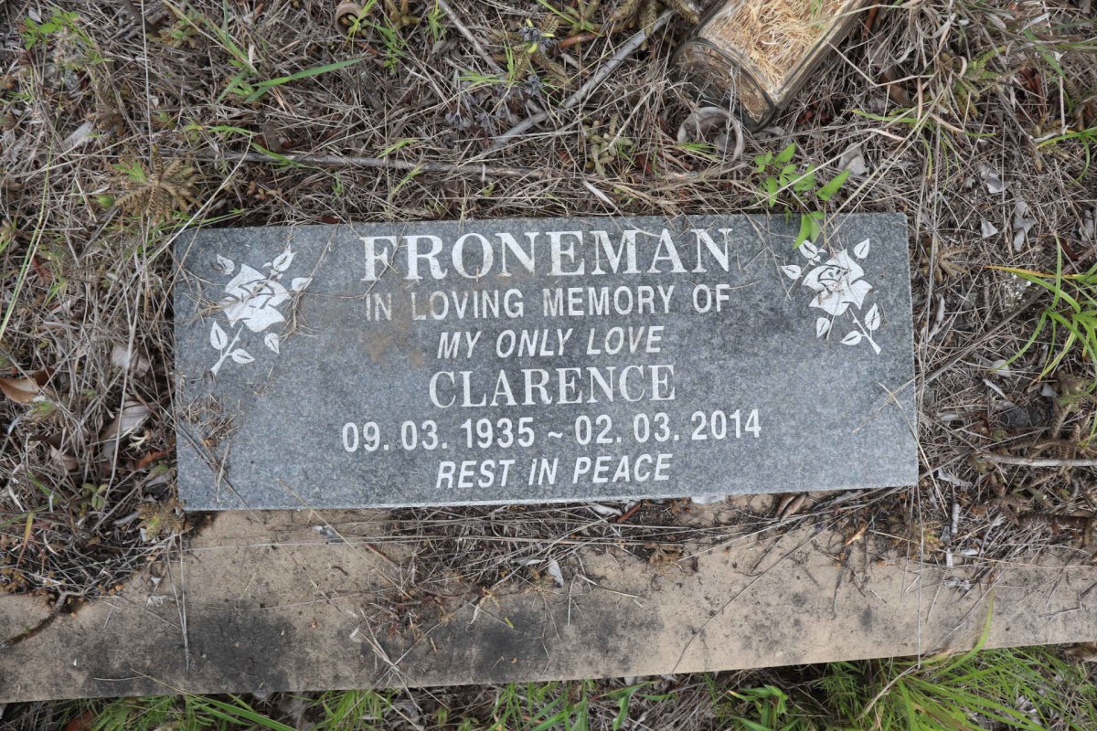 FRONEMAN Clarence 1935-2014