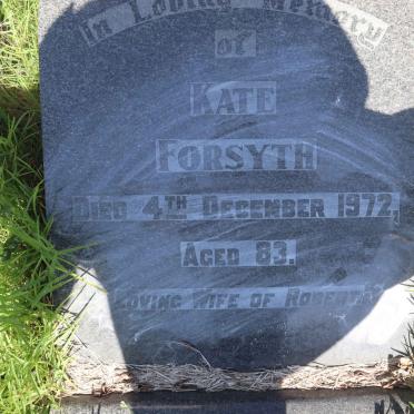 FORSYTH Kate -1972