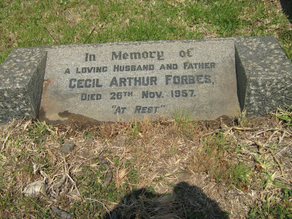 FORBES Cecil Arthur -1957