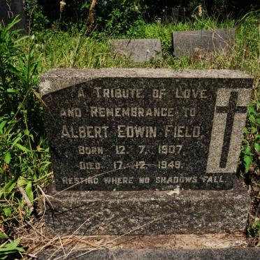 FIELD Albert Edwin 1907-1949