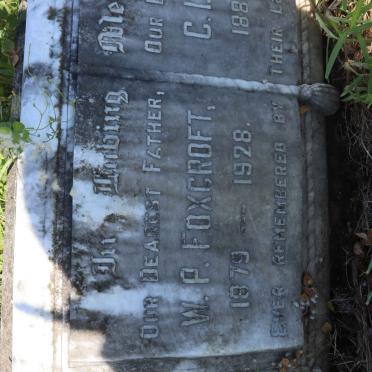 FOXCROFT W.P. 1879-1928 &amp; C.I. 1883-1918