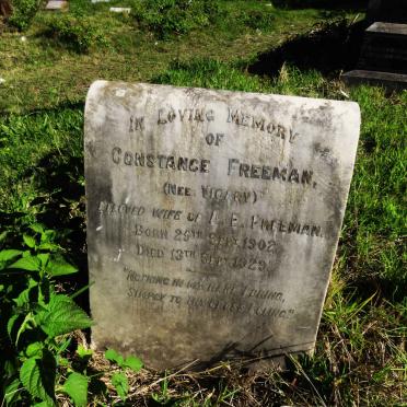 FREEMAN Constance nee VICARY 1902-1929