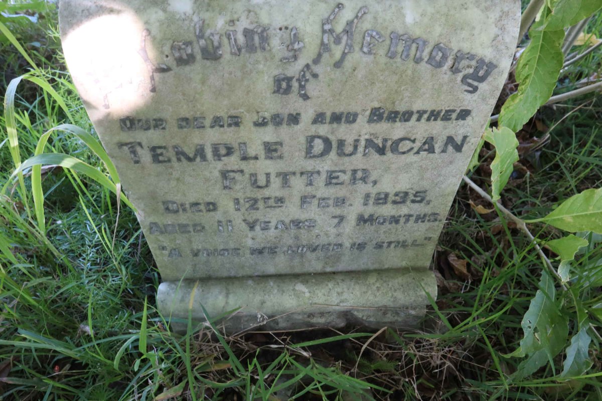 FUTTER Temple Duncan -1935