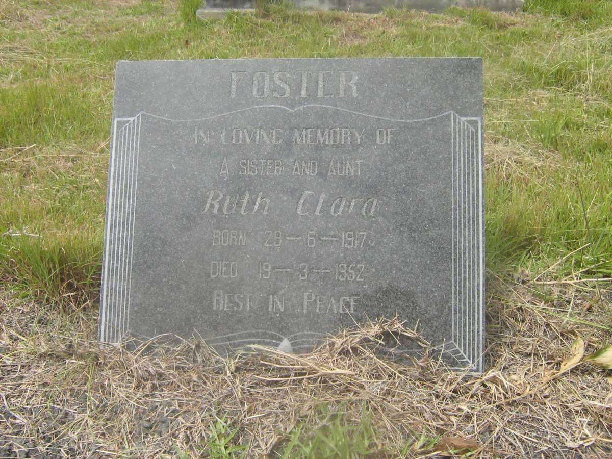 FOSTER Ruth Clara 1917-1952