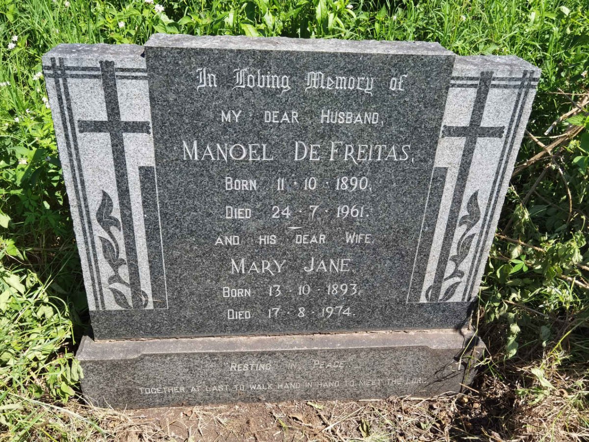 FREITAS Manoel, de 1890-1961 & Mary Jane 1893-1974
