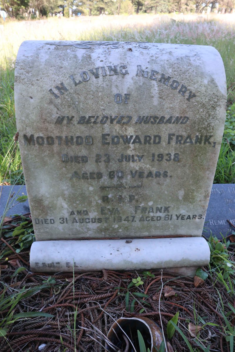 FRANK Moothod Edward -1938 &amp; Eva -1947