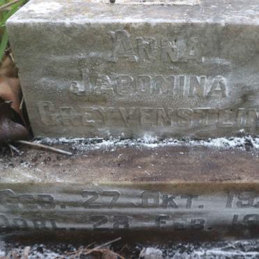 GREYVENSTEIN Anna Jacomina 1927-1944