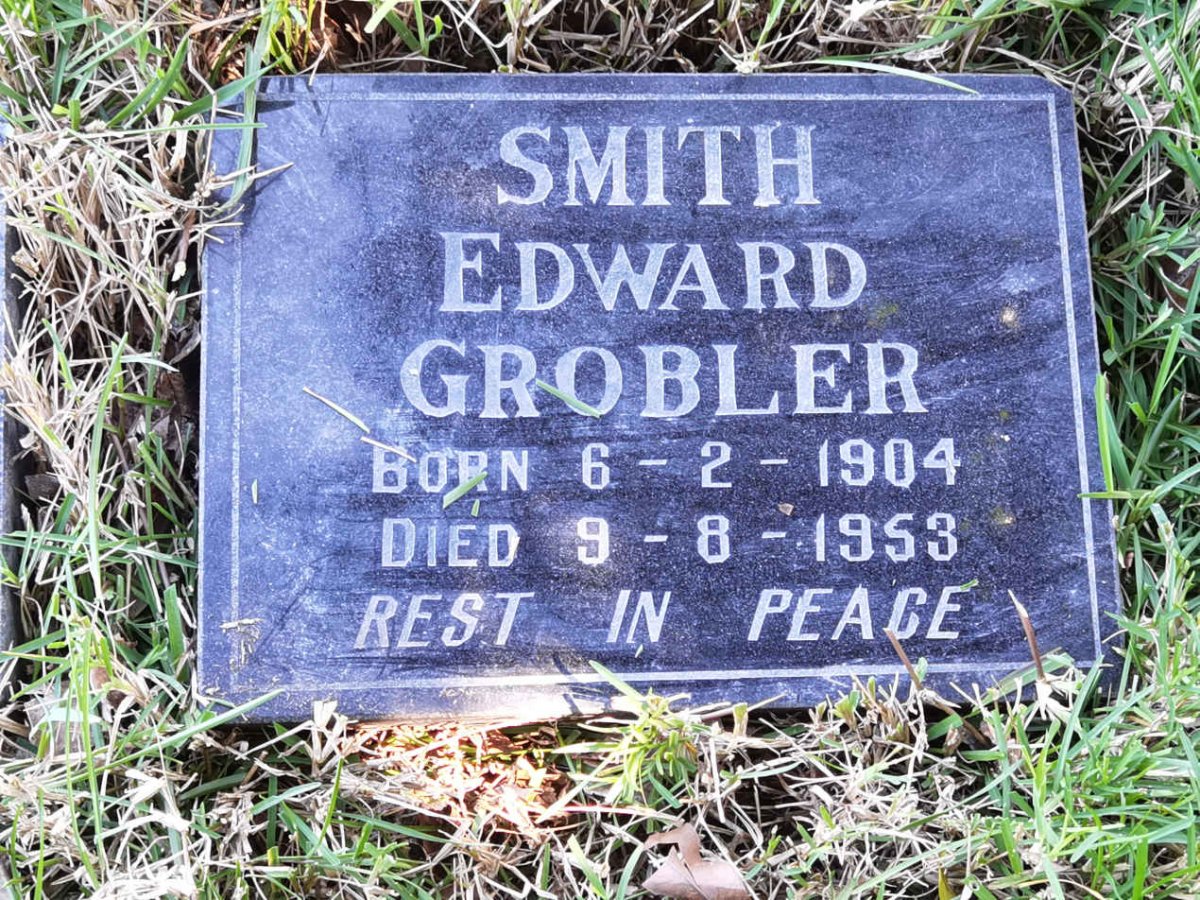 GROBLER Smith Edward 1904-1953