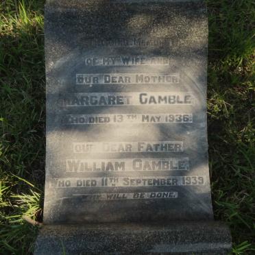 GAMBLE William -1939 & Margaret -1936