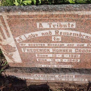 GROOM Frederick Horner 1881-1943 & Catherine 1882-1964