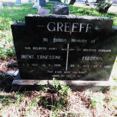 GREEFF Frederik 1892-1960 :: GREEFF Irene Ernestine 1901-1996