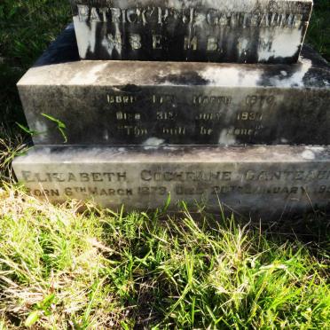 GANTEAUME Patrick P.J. 1874-1937 & Elizabeth Cochrane 1873-195? _1