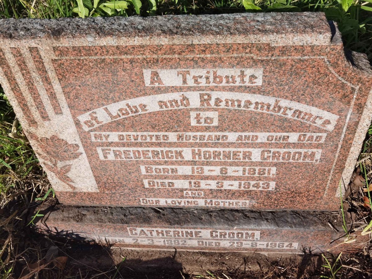 GROOM Frederick Horner 1881-1943 & Catherine 1882-1964