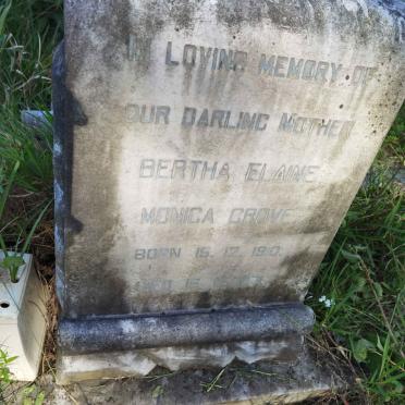 GROVE Bertha Elaine Monica 1910-197?