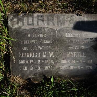 HORRMANN Heinrich M.W. 1909-1970 & Myrtle 1911-1978