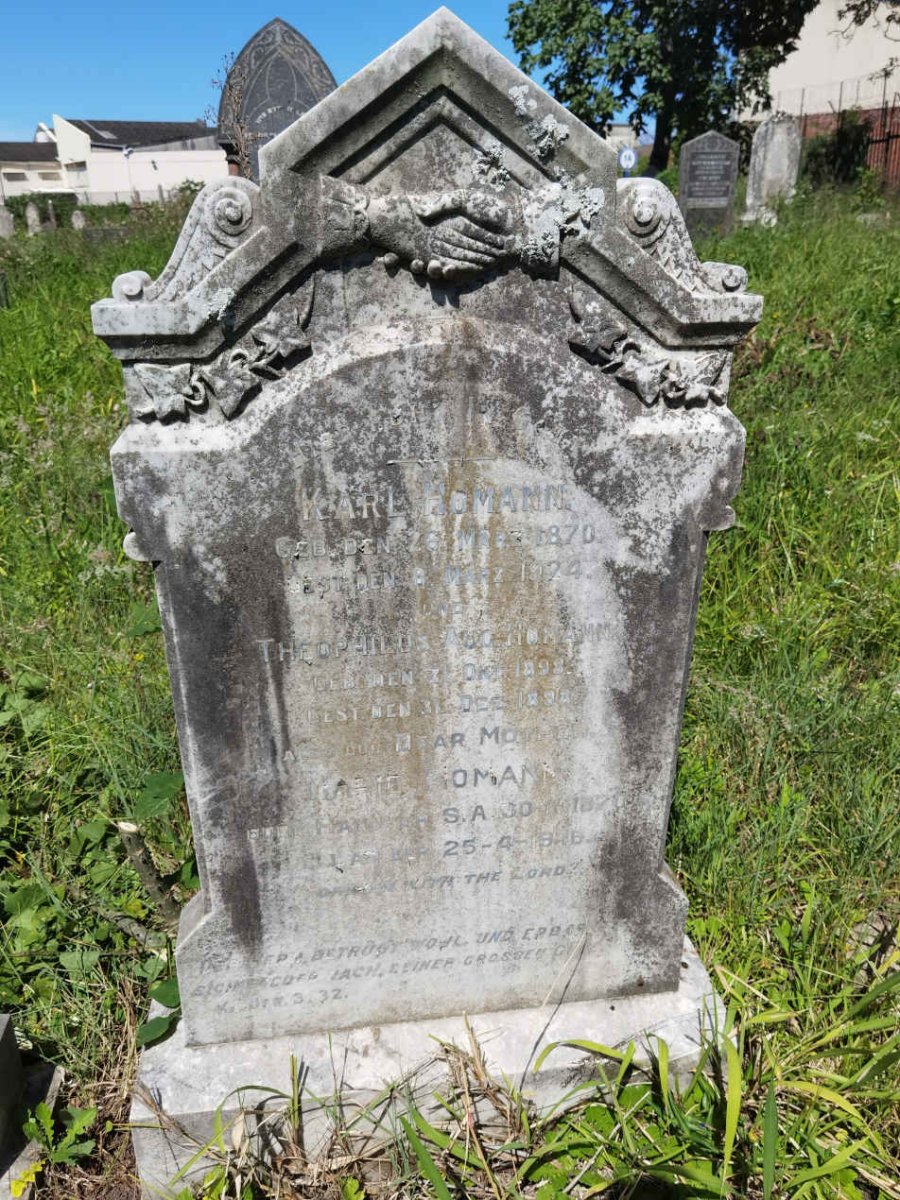 HOMANN Karl 1870-1924 &amp; Marie 1870-1946 :: HOMANN Theophilus 1898-1899