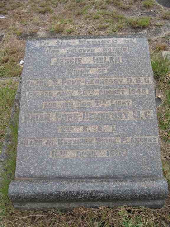 HENNESSEY Brian, POPE  -1918 &amp; Jessie Helen -1940