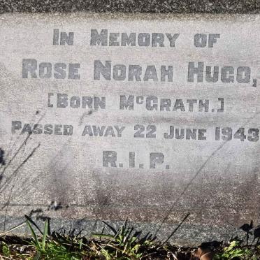 HUGO Rose Norah nee MCGRATH -1943