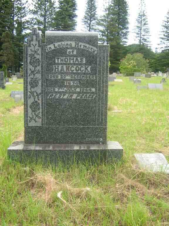 HANCOCK Thomas 1874-1944
