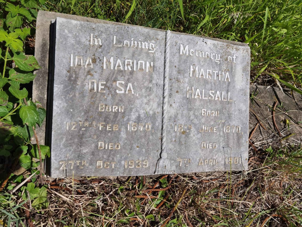 HALSALL Martha 1870-1901 :: DE SA Ida Marion 1870-1939 