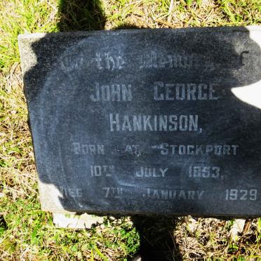 HANKINSON John George 1853-1929