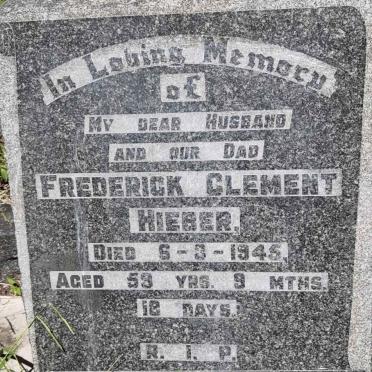 HIEBER Frederick Clement -1945