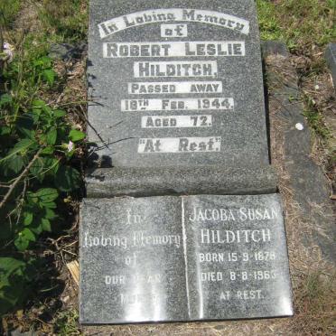HILDITCH Robert Leslie -1944 &amp; Jacoba Susan 1878-1963