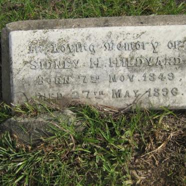 HILDYARD Sidney H. 1849-1896
