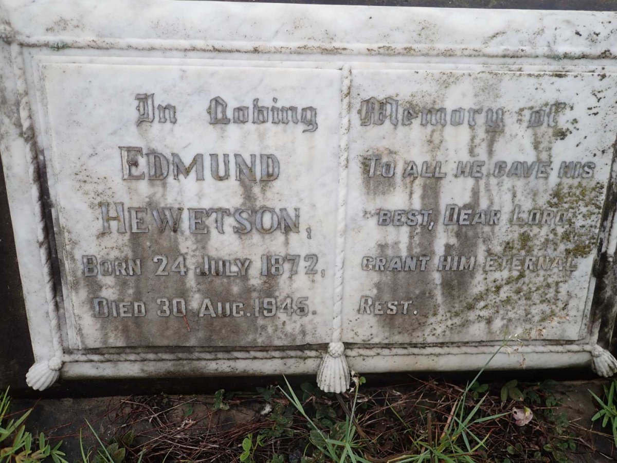 HEWETSON Edmund 1872-1945
