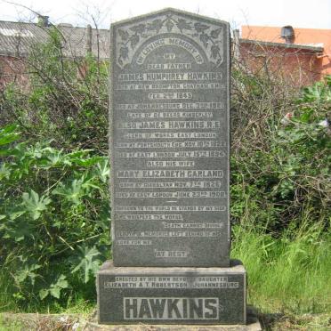 HAWKINS James Humphrey 1845-1921 :: HAWKINS James 1822-1894 :: HAWKINS Mary Elizabeth Garland 1826-1908