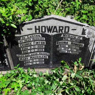 HOWARD George Finton 1895-1958 & Mary Magdalene 1895-1961 :: HOWARD Rosina nee BENTLEY -1943