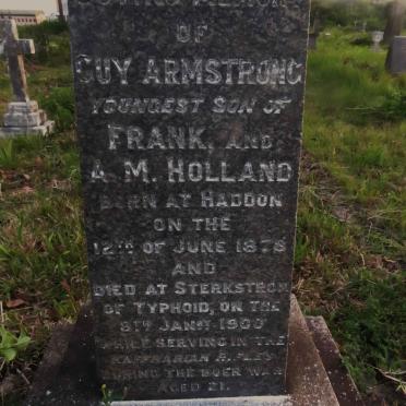 HOLLAND Guy Armstrong 1878-1900