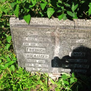 HASENJAGER Friedrich -1952 & Emma -1968