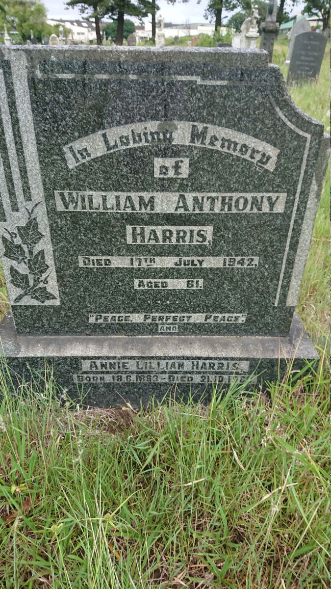 HARRIS William Anthony -1942 &amp; Annie Lillian 1883-1960