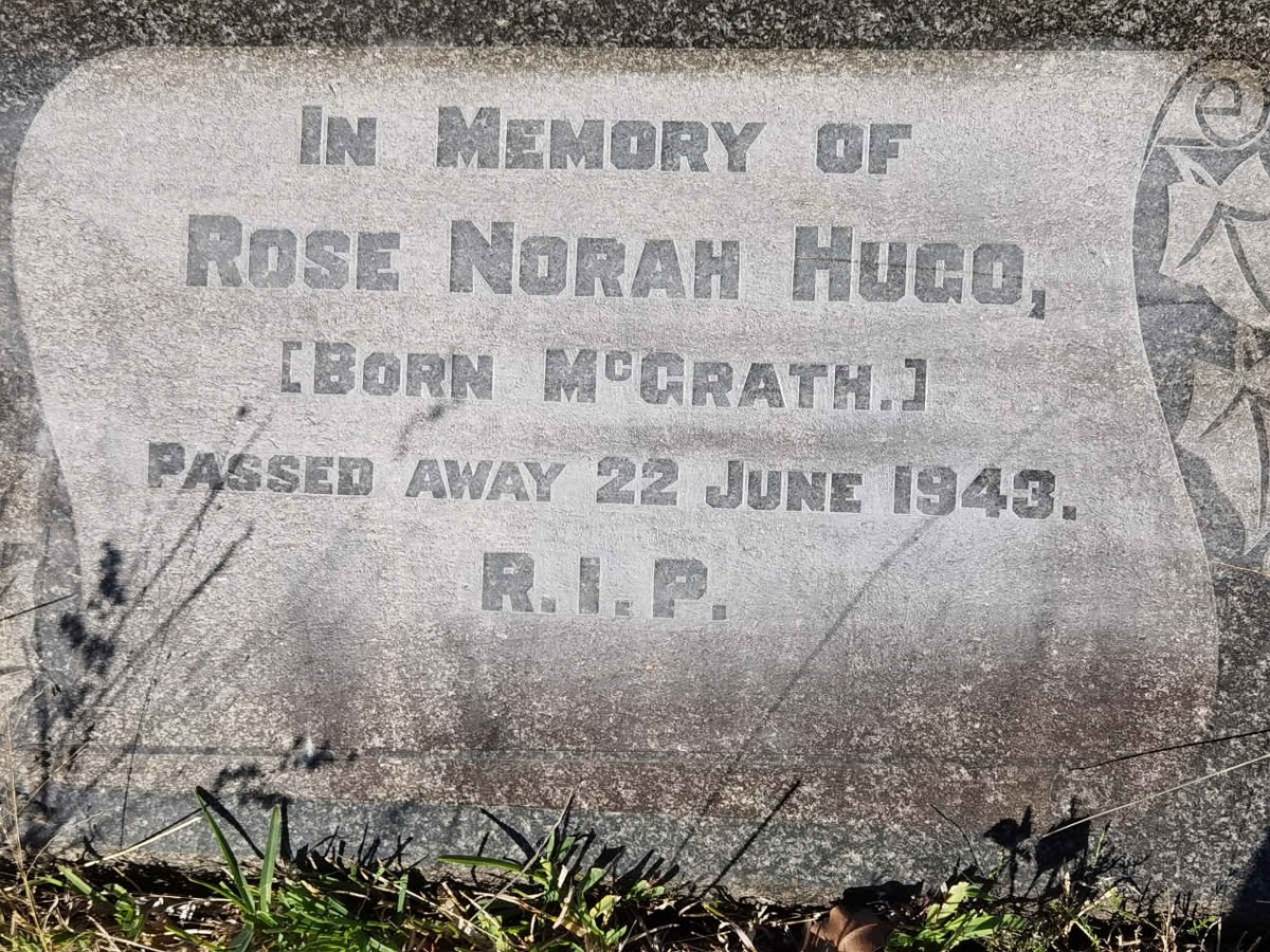 HUGO Rose Norah nee MCGRATH -1943