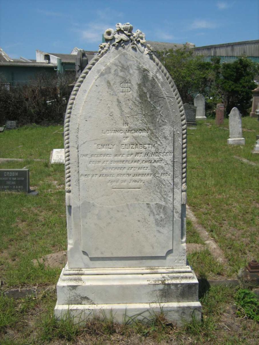 HOBSON Emily Elizabeth 1863-1894