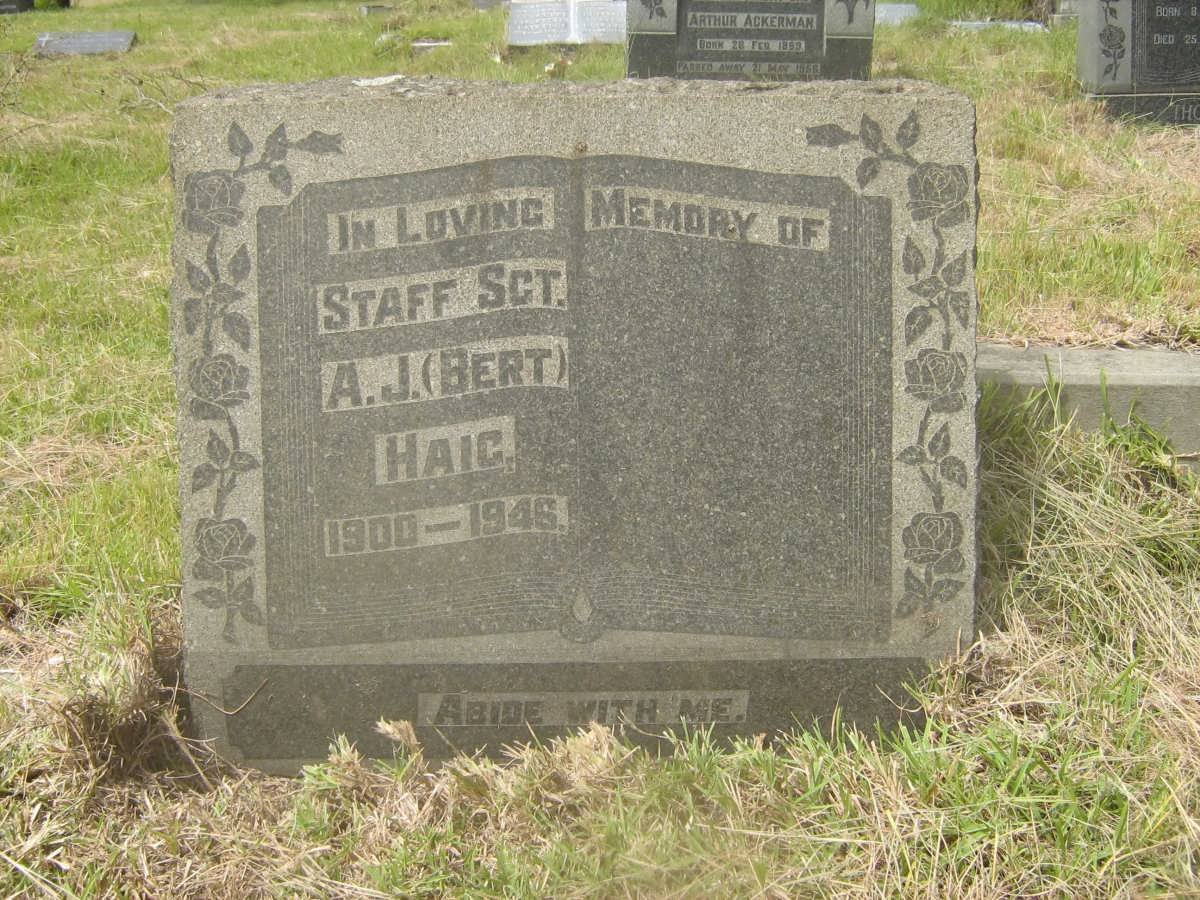 HAIG A.J. 1900-1946