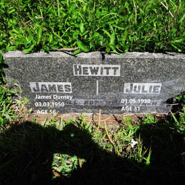 HEWITT James Durney -1950 :: HEWITT Julie -1930