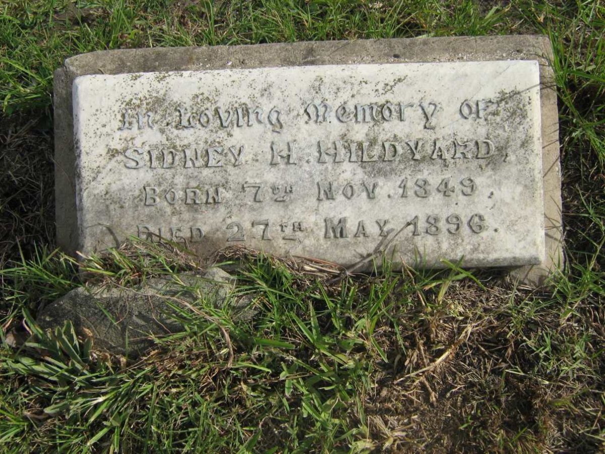 HILDYARD Sidney H. 1849-1896