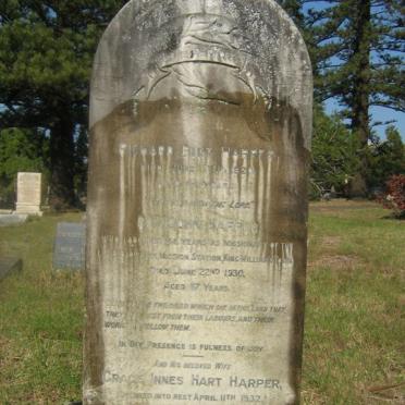 HARPER Richard Brit -1920 :: HARPER John -1930 :: HARPER Grace Innes -1932