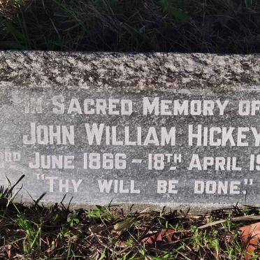 HICKEY John William 1866-1950