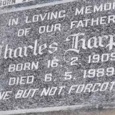 HARPER Charles 1909-1989