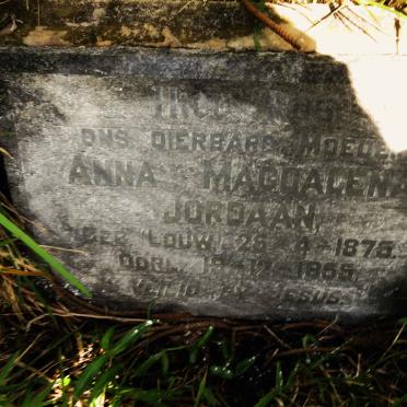 JORDAAN Anna Magdalena nee LOUW 1875-1955