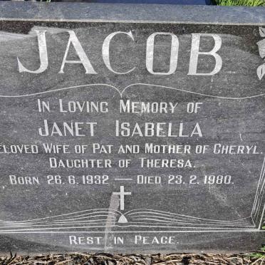 JACOB Janet Isabella 1932-1980