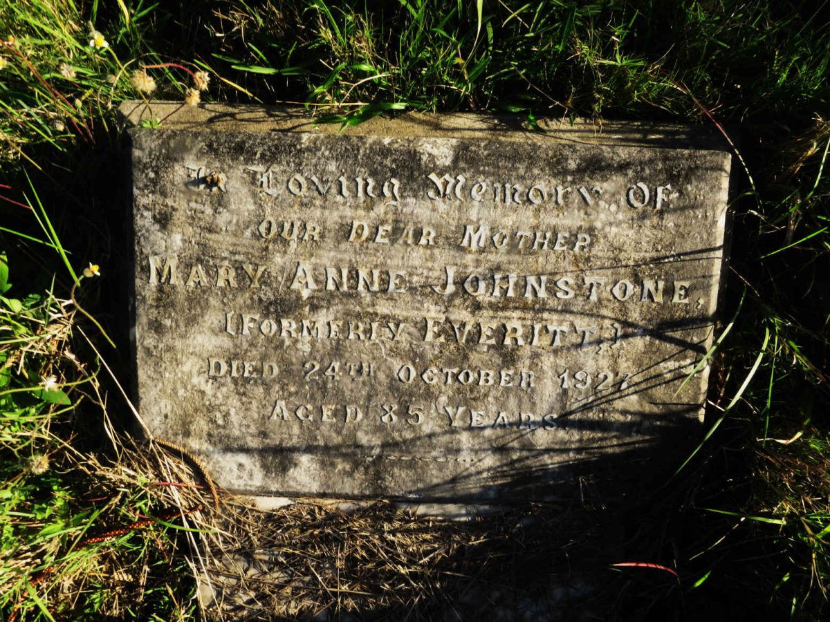 JOHNSTONE Mary Anne formerly EVERITT -1927