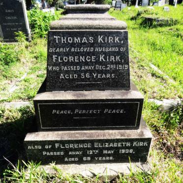 KIRK Thomas -1919 & Florence Elizabeth -1938