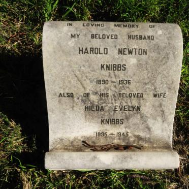 KNIBBS Harold Newton 1890-1936 & Hilda Evelyn 1895-1945