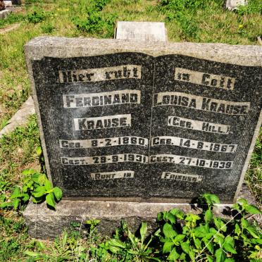 KRAUSE Ferdinand 1860-1931 & Louisa HILL 1867-1939