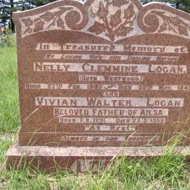 LOGAN Vivian Walter 1891-1958 &amp; Nelly Clemmine 1893-1942